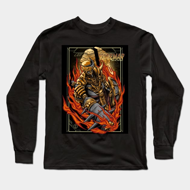 Ky Semar Bodronoyo Mecha Version Long Sleeve T-Shirt by Anone.artwork